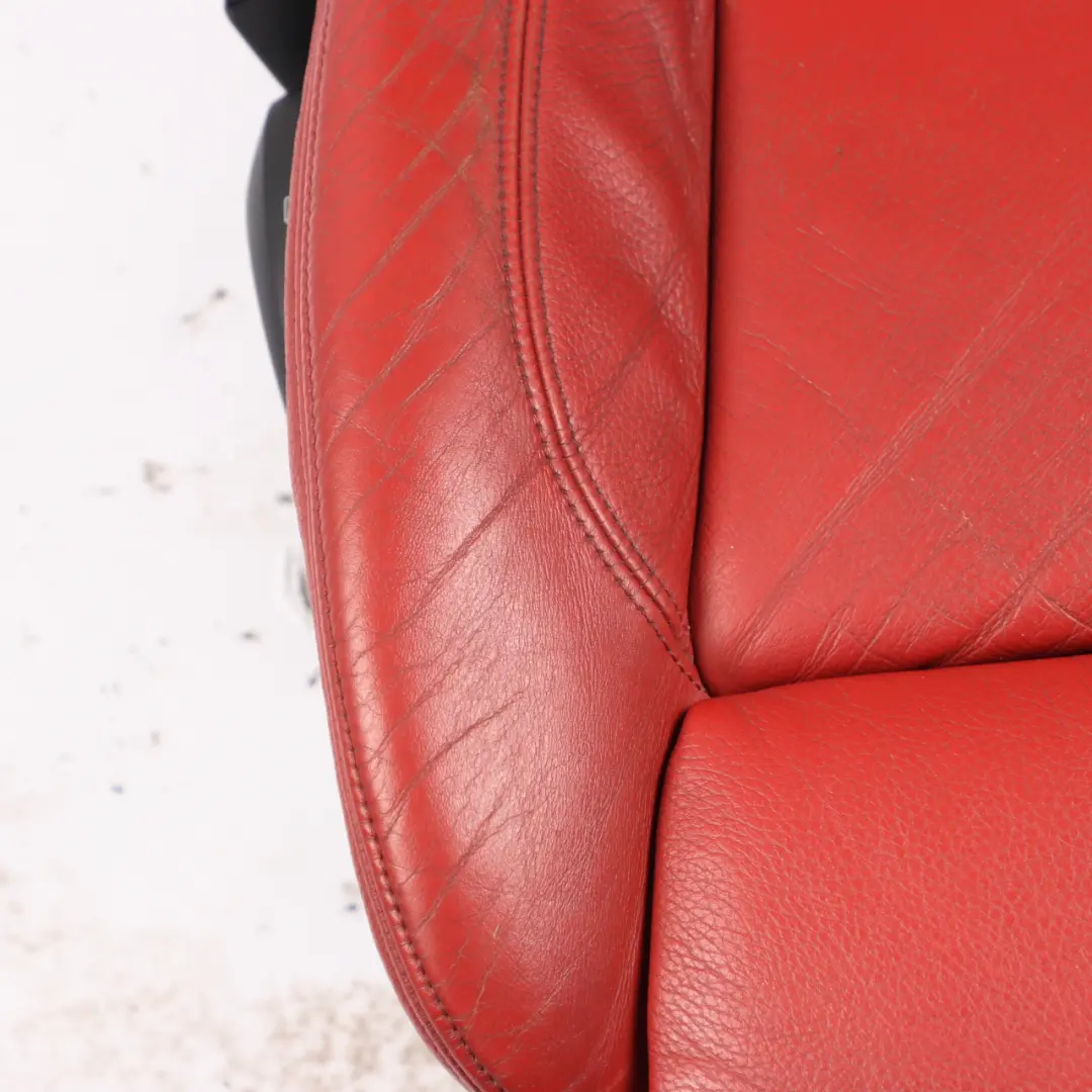 Front Seat M Sport Right O/S Interior Leather Boston Korall Red to BMW E82 with Part number 9164944 BMW E82 Front Seat M Sport Right O/S Interior Leather Boston Korall Red - SKU 9164944-1 - Part number 9164944