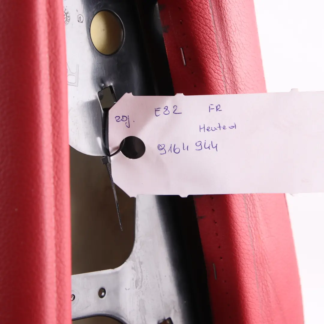 Heated Front Right O/S Sports Seat Backrest Red Leather to BMW E82 Seat Cover with Part number 7257466 BMW E82 Seat Cover Heated Front Right O/S Sports Seat Backrest Red Leather - SKU 7257466 - Part number 7257466