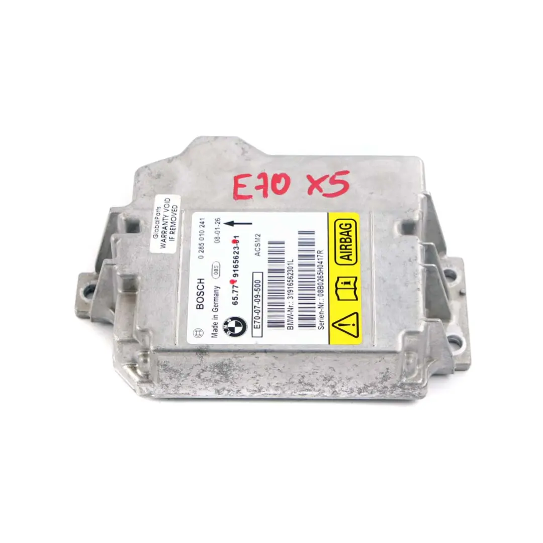 BMW X5 X6 Serie E70 E71 Airbag Steuergerät Modul - SKU 9165623 - Teilenummer 9165623