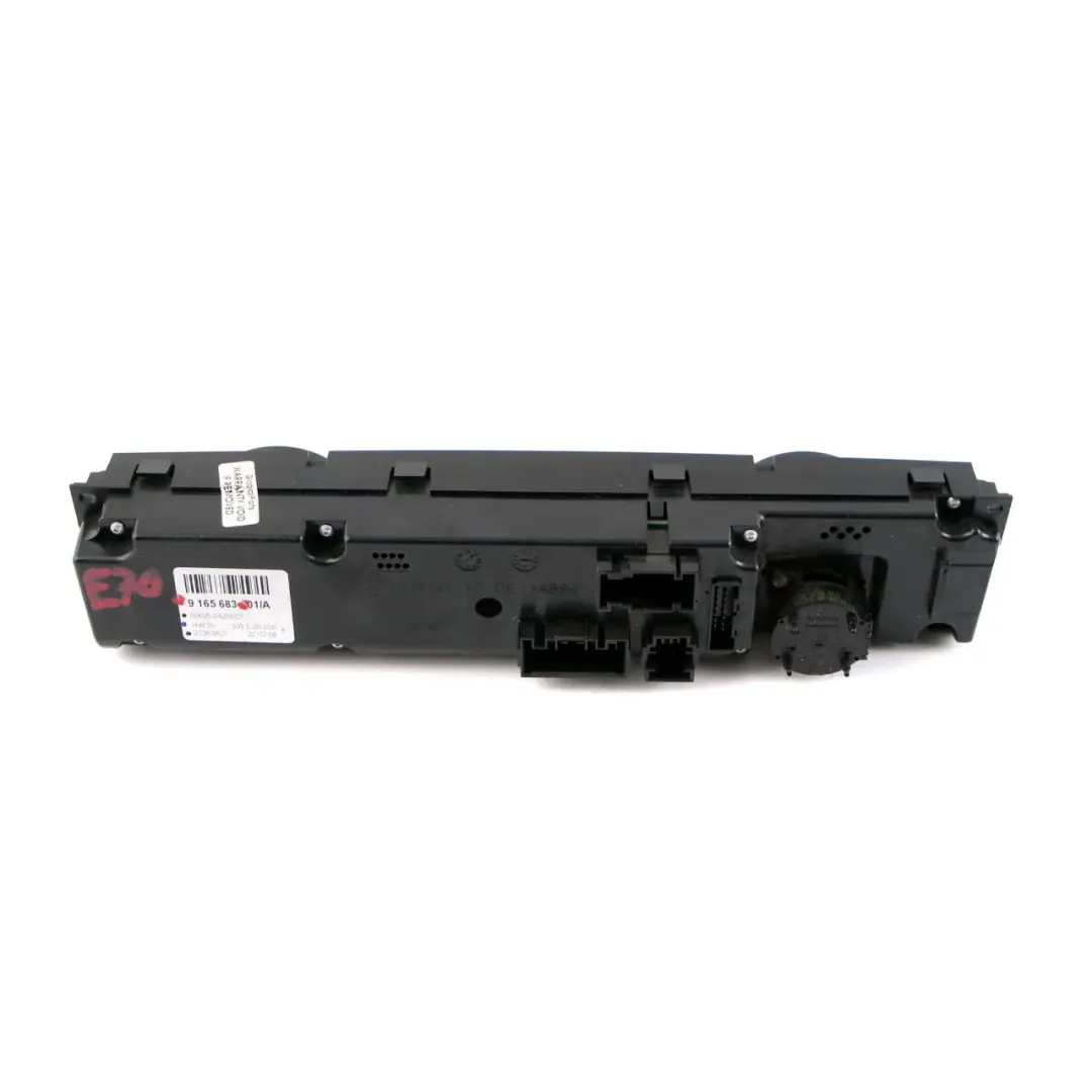 BMW X5 X6 E70 E71 Panneau unité contrôle Climatisation automatique élevé - SKU 9165683 - Numéro de pièce 9219974