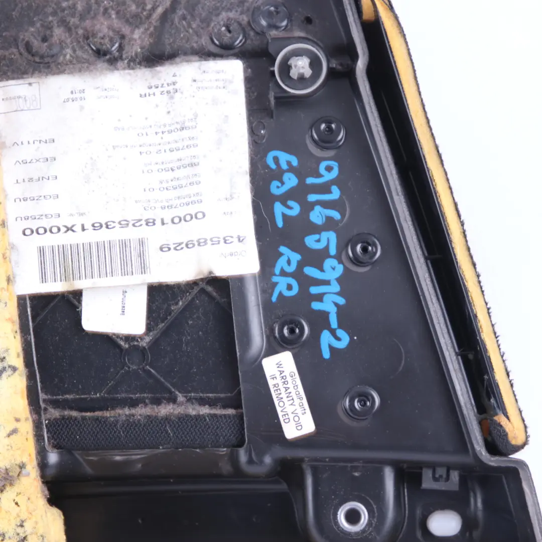 Door Card Lining Black Anthracite Trim Panel Rear Right O/S to BMW E92 with Part number 9165914 BMW E92 Door Card Lining Black Anthracite Trim Panel Rear Right O/S - SKU 9165914-2 - Part number 9165914