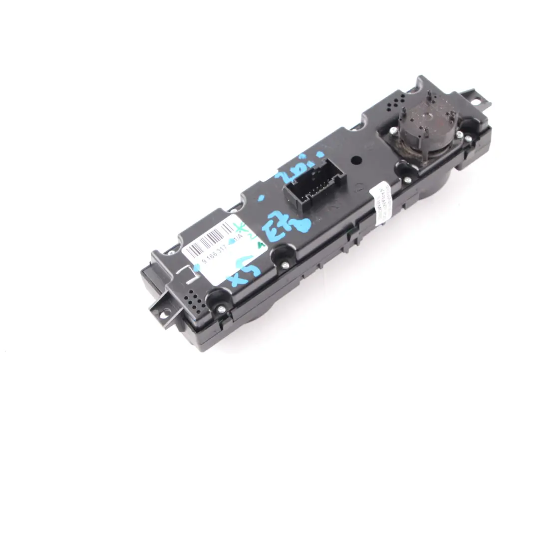  Control Panel BMW X5 E70 X6 E71 Rear Climate Temperature A/C Unit Module - SKU 9166317 - Part number 9166317