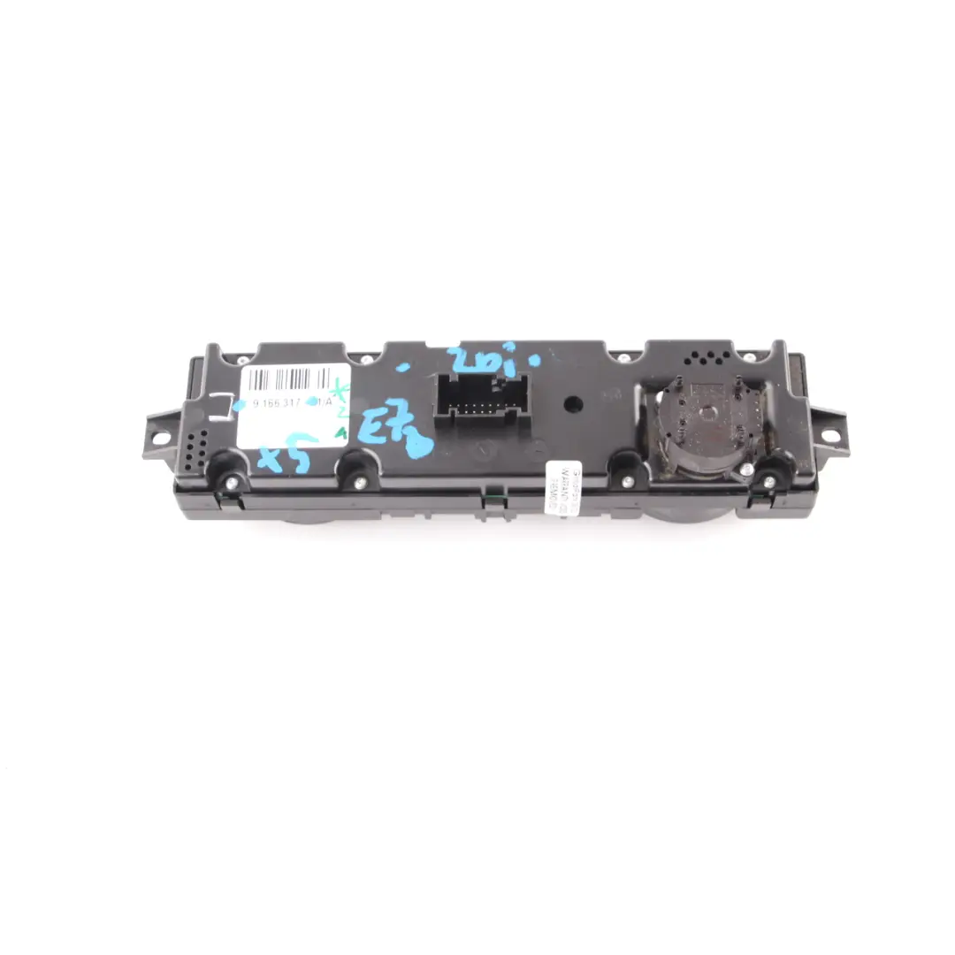  Control Panel BMW X5 E70 X6 E71 Rear Climate Temperature A/C Unit Module - SKU 9166317 - Part number 9166317