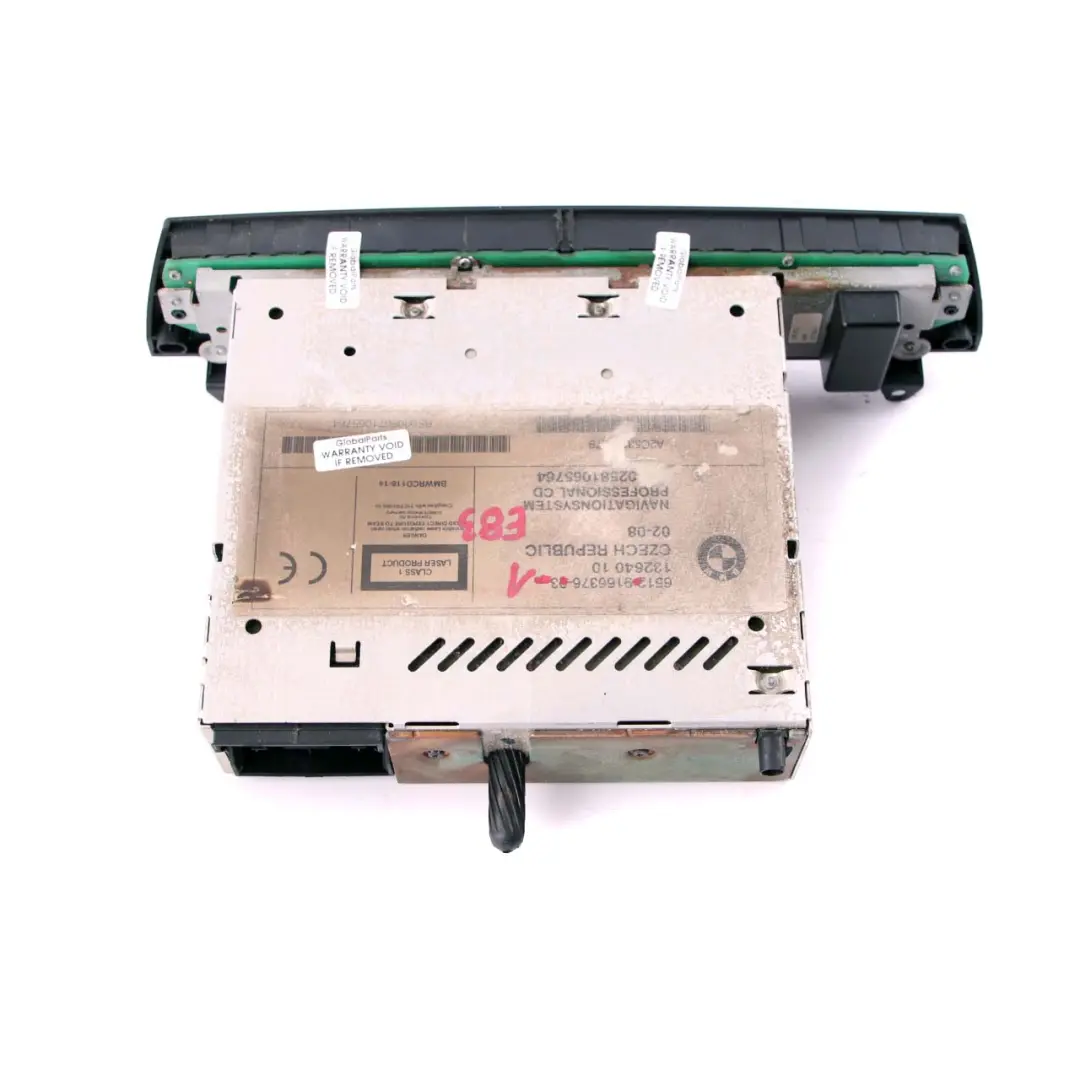 CID Unidad de Control Reproductor CD Radio Sistema de Audio para BMW X3 E83 Z4 E85 con número de pieza 9166376 BMW X3 E83 Z4 E85 CID Unidad de Control Reproductor CD Radio Sistema de Audio - SKU 9166376 - Número de pieza 9166376