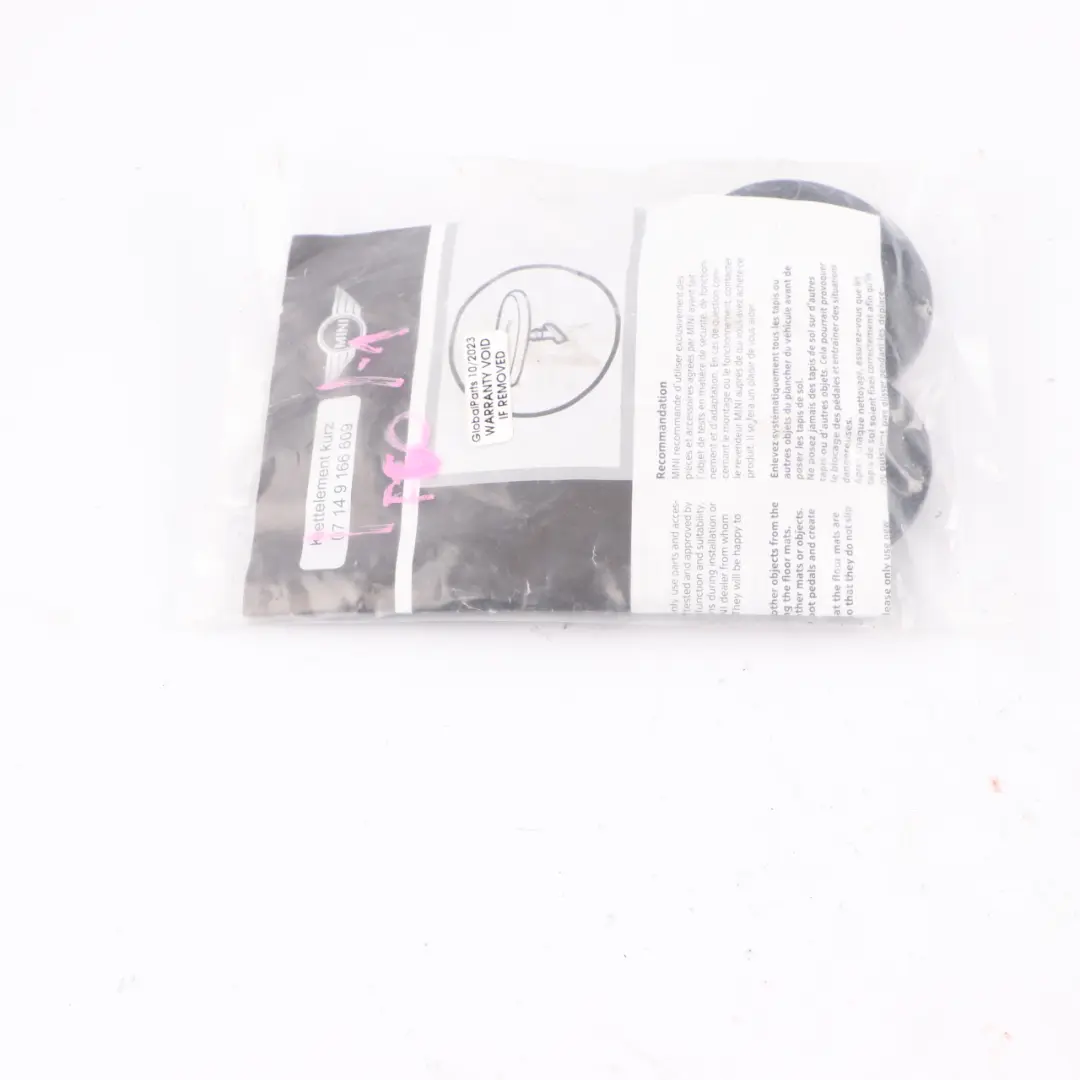  Carpet Hook Clamp BMW F20 F30 Mini F60 Floor Mat Loop Holder Clips Set - SKU 9166609-1 - Part number 9166609