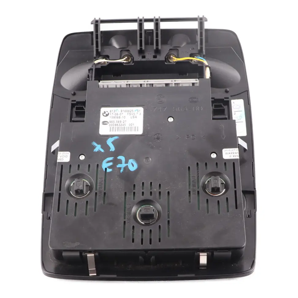 Cabin Light BMW X5 E70 Roof Lamp Roofliner Panel Switch Black to with Part number 9166625 Cabin Light BMW X5 E70 Roof Lamp Roofliner Panel Switch Black - SKU 9166625 - Part number 9166625