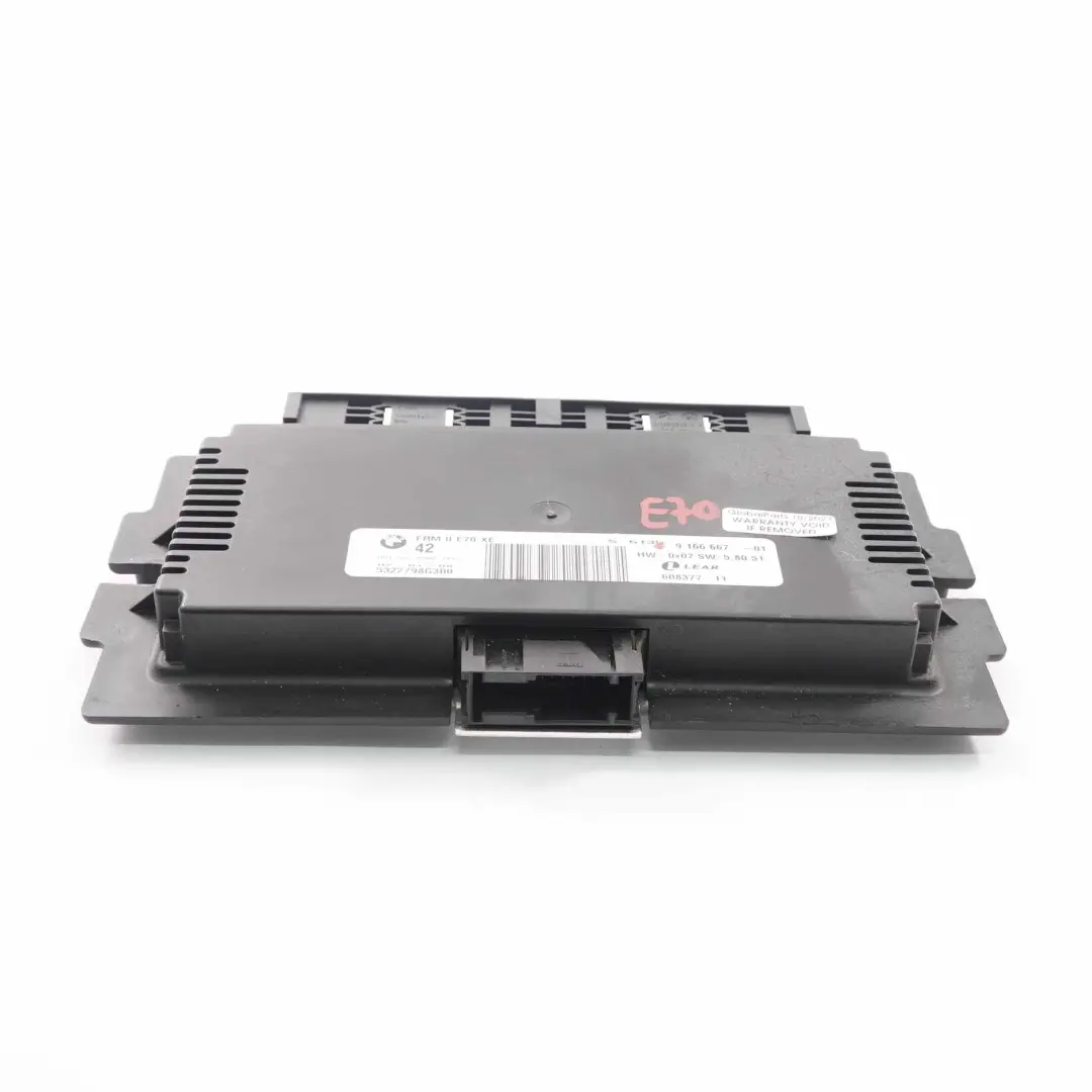Modulo di controllo luci centralina ECU FRM II Lear per BMW X5 E70 con numero di parte 9166667 BMW X5 E70 Modulo di controllo luci centralina ECU FRM II Lear - SKU 9166667 - Numero di parte 9166667