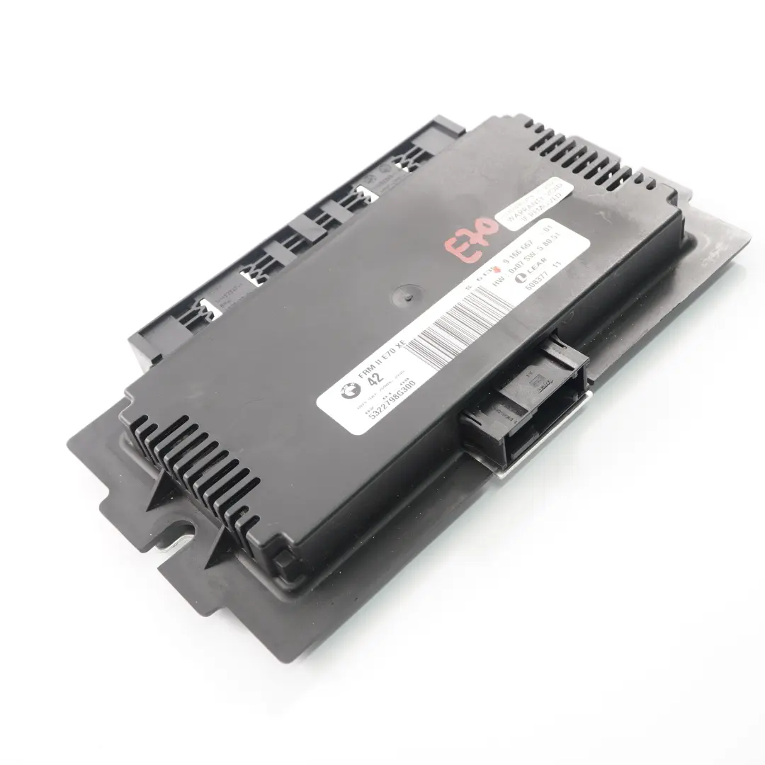 Modulo di controllo luci centralina ECU FRM II Lear per BMW X5 E70 con numero di parte 9166667 BMW X5 E70 Modulo di controllo luci centralina ECU FRM II Lear - SKU 9166667 - Numero di parte 9166667