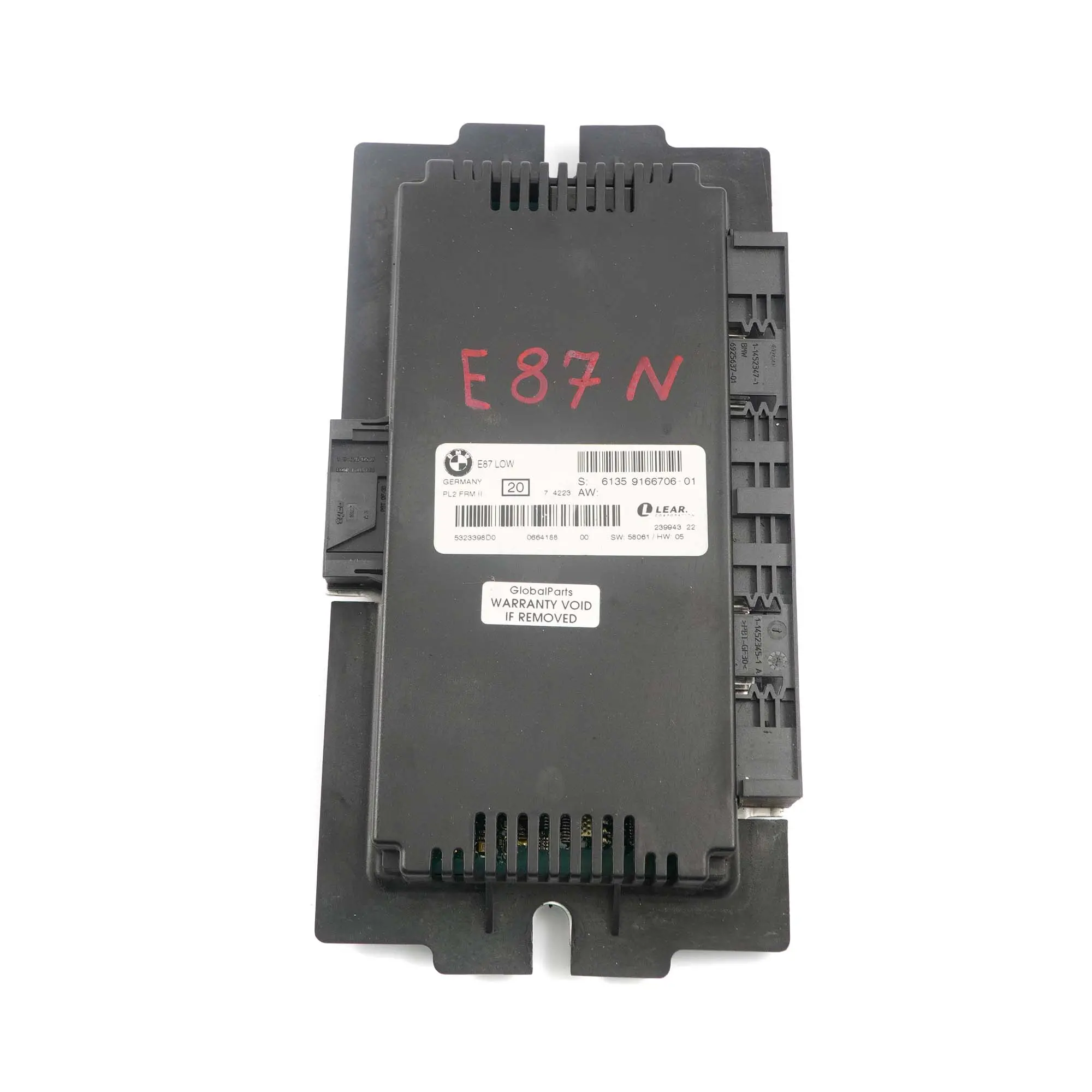 BMW E87N LCI Modulo Luce Lcm Vano Piedi Centralina PL2 Frm II 9166706