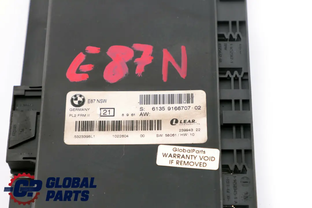 BMW E87 LCI Light Module NSW LCM Footwell Module PL2 FRM II - SKU 9166707 - Part number 9166707