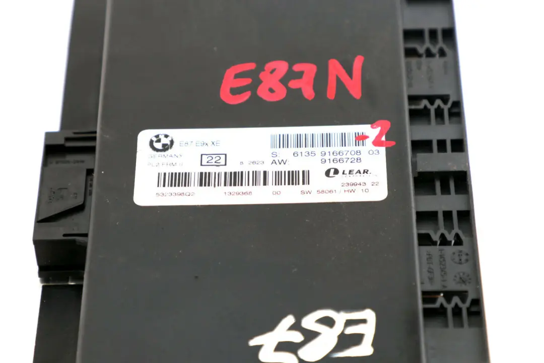 BMW 1 Series E87 LCI Xenon Footwell Light Control Module LCM PL2 FRM II - SKU 9166708-2 - Part number 9166708