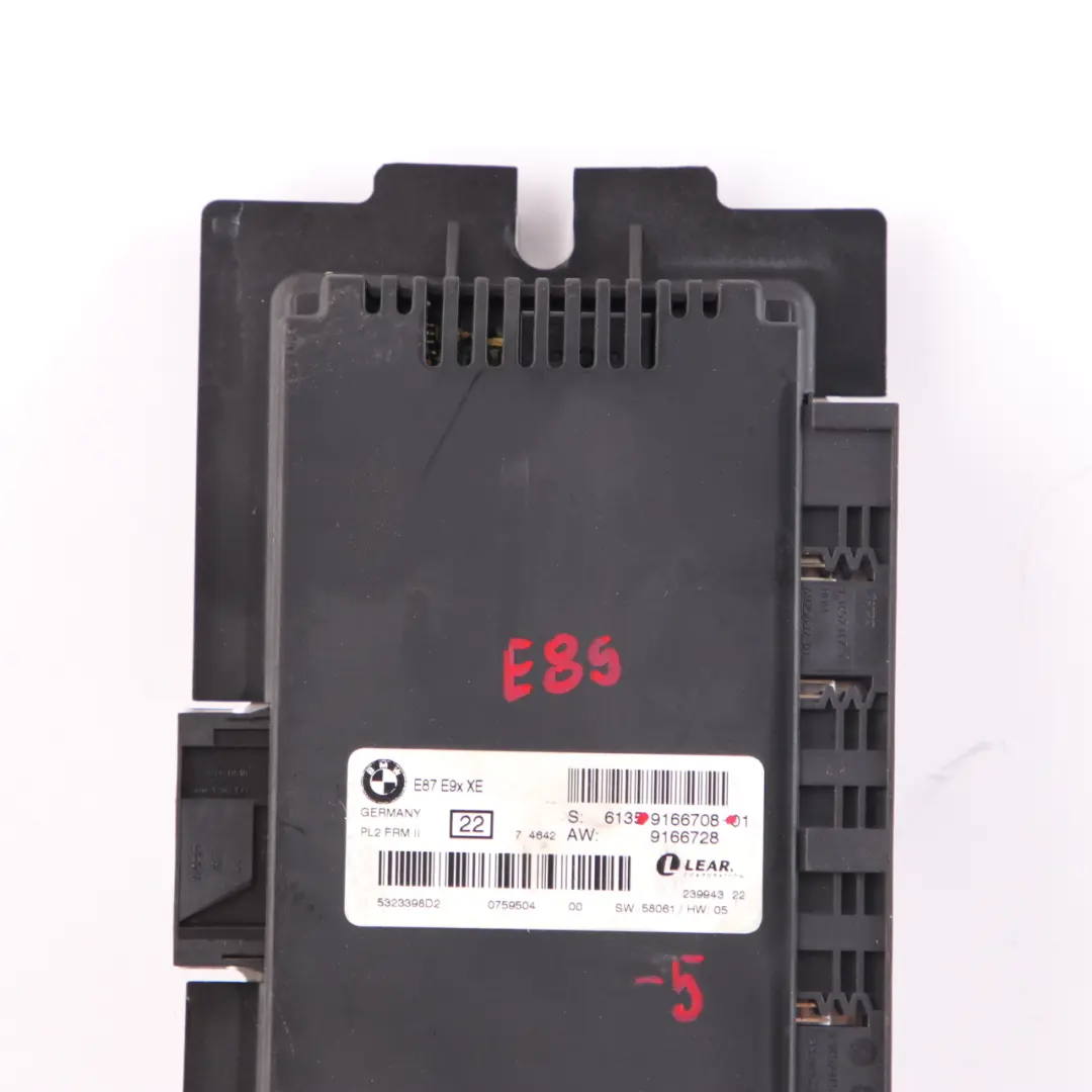 BMW Z4 E89 Cabrio Xenon Footwell Light Control Module LCM PL2 FRM II - SKU 9166708-5 - Part number 9166708