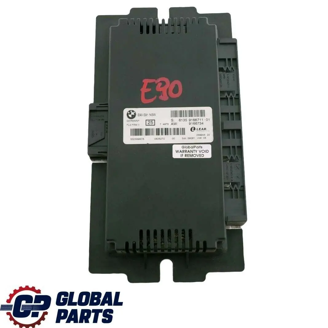 Modulo Controllo Luci Ecu Lcm Nsw Footwell Pl2Frmfa per BMW E90 con numero di parte 9166711 BMW E90 Modulo Controllo Luci Ecu Lcm Nsw Footwell Pl2Frmfa - SKU 9166711 - Numero di parte 9166711