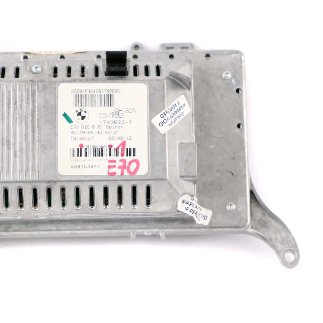 BMW X5 X6 E70 E71 Dashboard Navi Monitor Sat Nav Bildschirm 8,8" - SKU 9166782-1 - Teilenummer 9166782