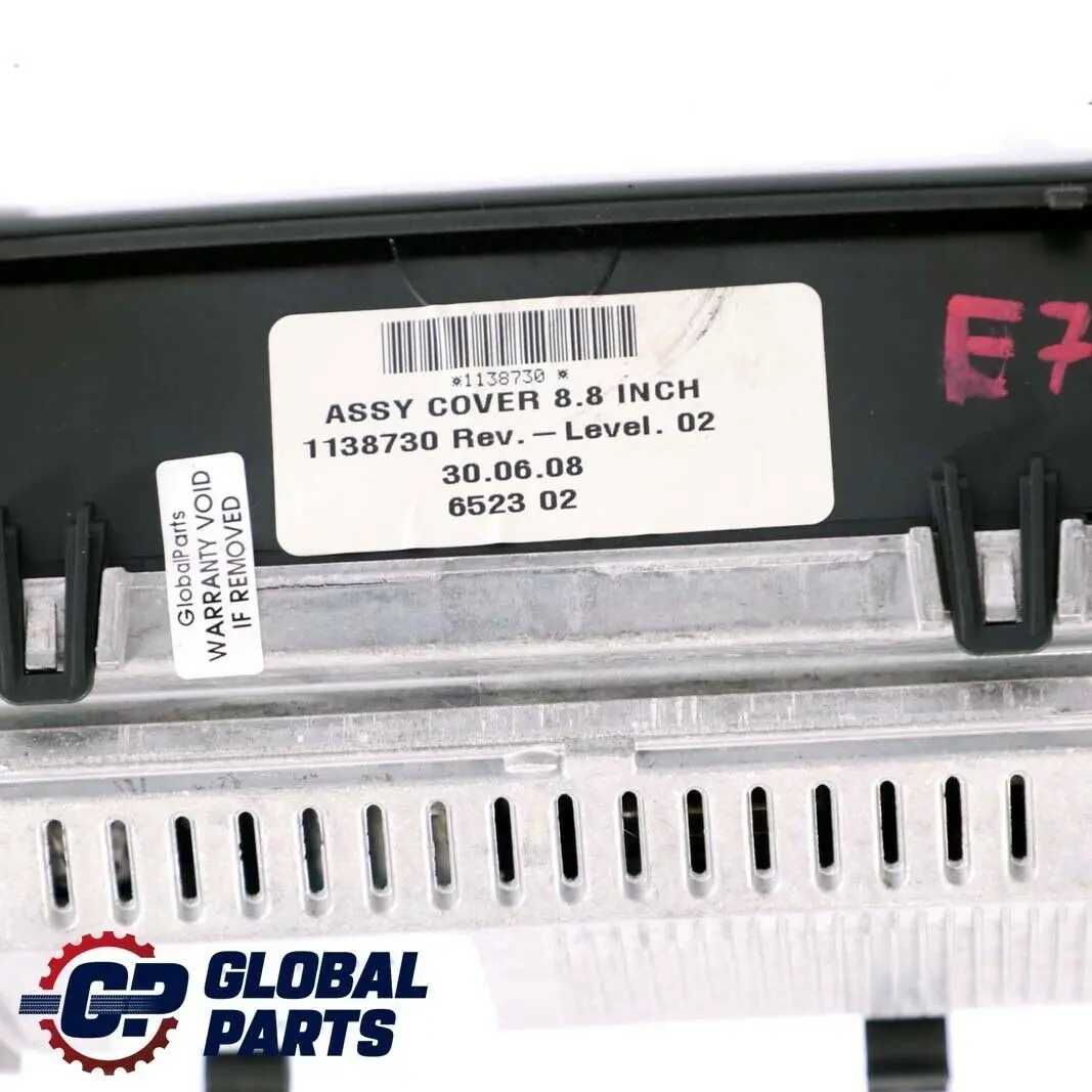 BMW X5 X6 er E70 E71 Bordmonitor 8,8" Bildschirm Navigation Monitor - SKU 9166782 - Teilenummer 9166782