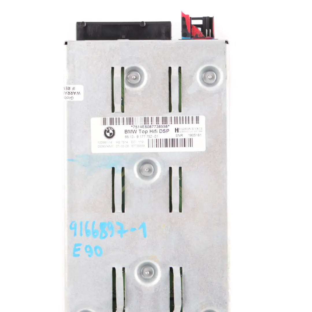  Audio Amplifier HiFi BMW E87 E90 Top Sound System Control Unit 9177752 - SKU 9166897-1 - Part number 9166897