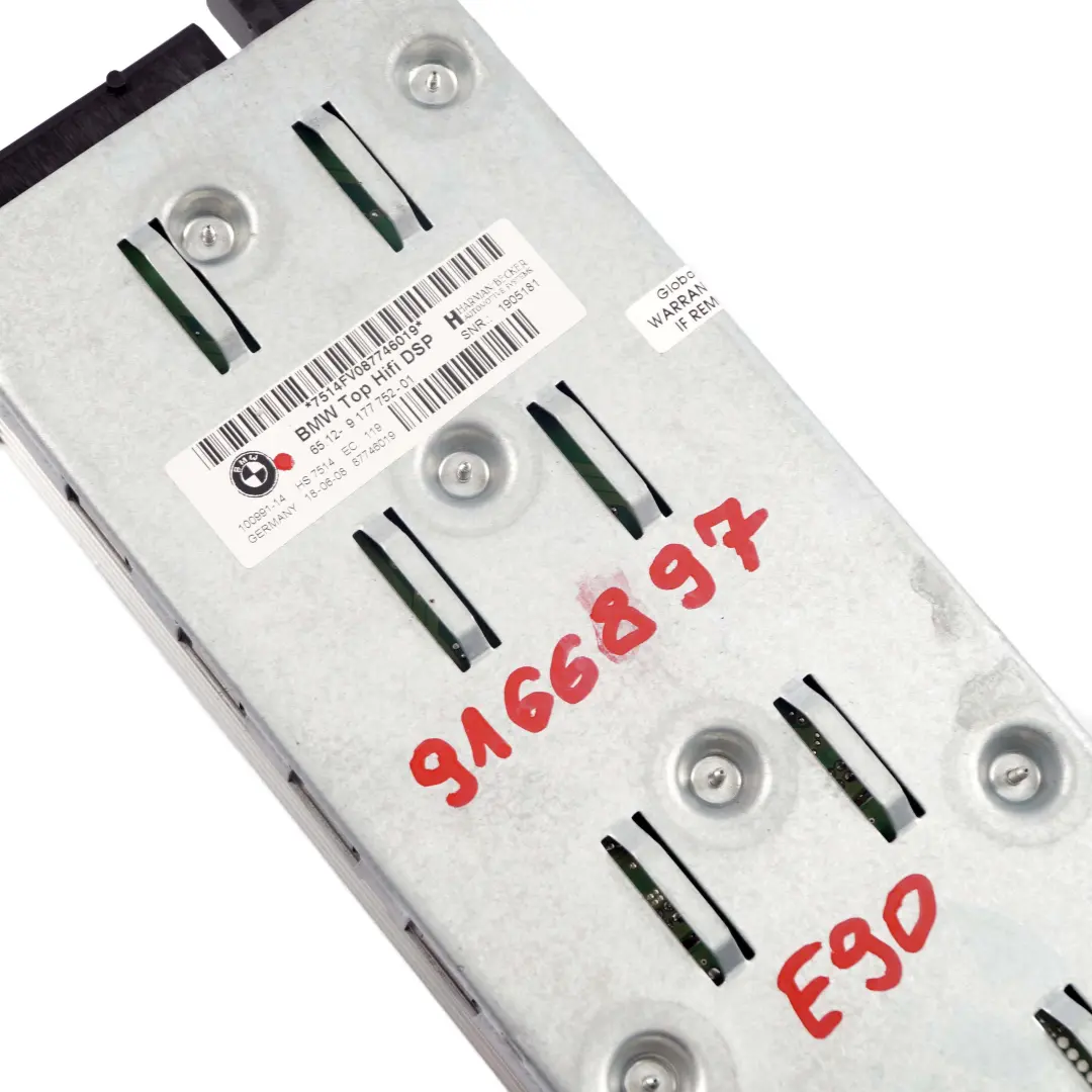 Hi-Fi Top Audio Soundsystem Amplificatore 9177752 per BMW E60 E87 E90 con numero di parte 9166897 BMW E60 E87 E90 Hi-Fi Top Audio Soundsystem Amplificatore 9177752 - SKU 9166897 - Numero di parte 9166897