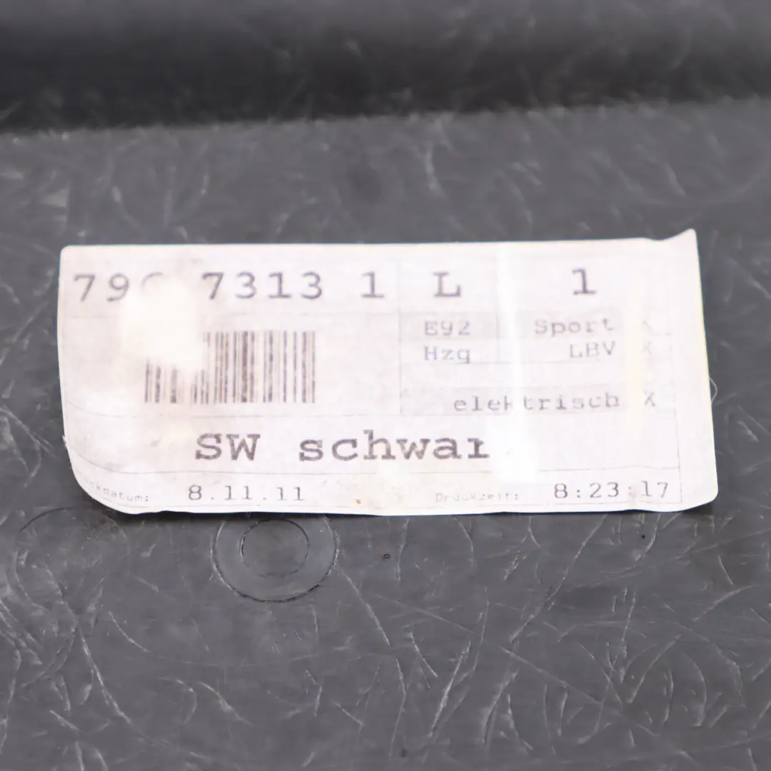  Vorder sitz bezug BMW E81 E87 E90 E91 Verkleidung Rückenlehne Schwarz 9166903 - SKU 9166908-3 - Teilenummer 9166908