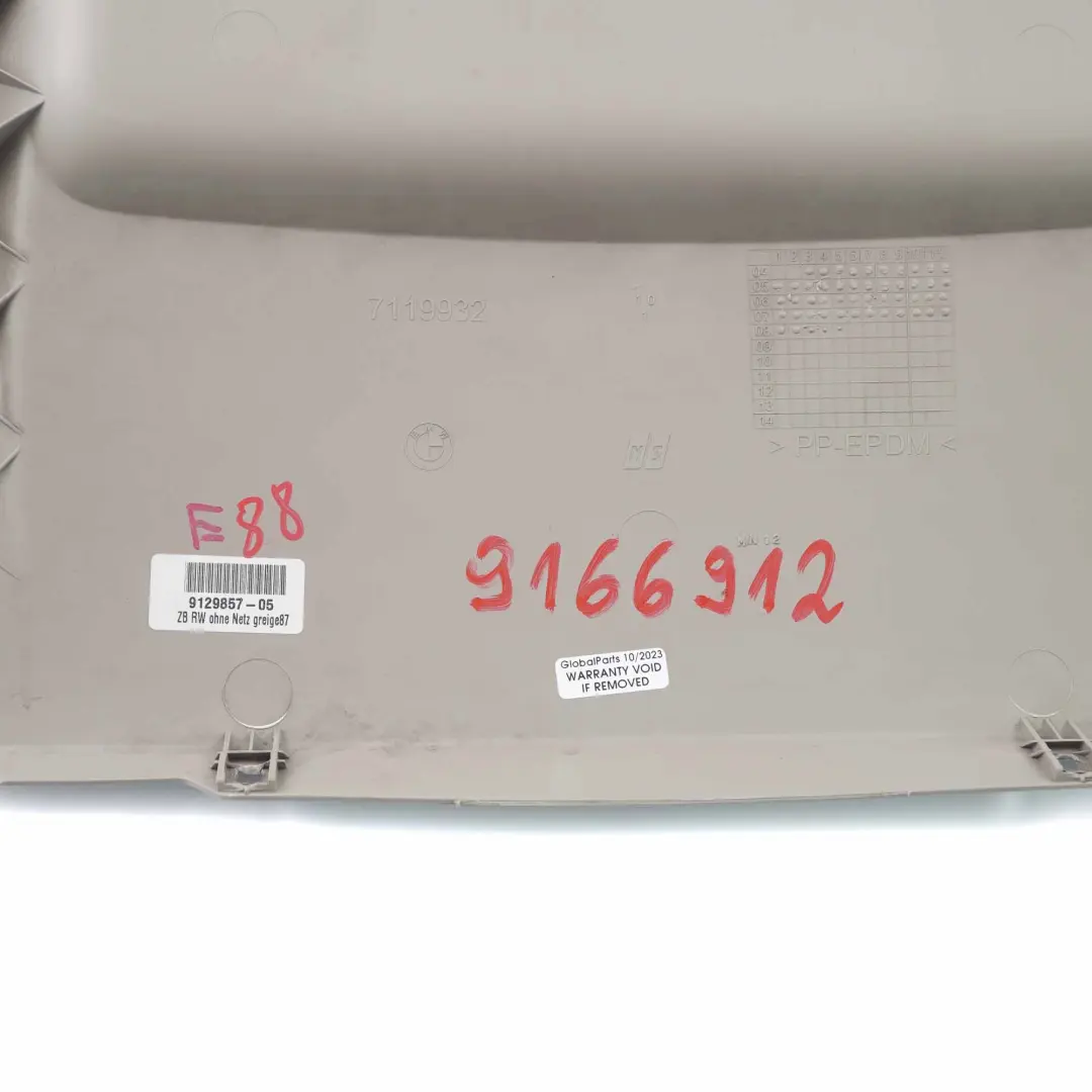 Osłona Oparcie Fotela Przód do BMW E81 E87 LCI E88 o numerze 9166912 BMW E81 E87 LCI E88 Osłona Oparcie Fotela Przód - SKU 9166912 - Numer Części 9166912