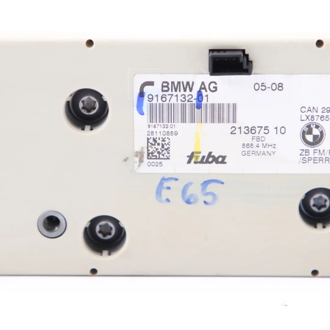 Antenna Amplifier Rear Window Antenna 868MHZ to BMW E65 with Part number 9167132 BMW E65 Antenna Amplifier Rear Window Antenna 868MHZ - SKU 9167132 - Part number 9167132