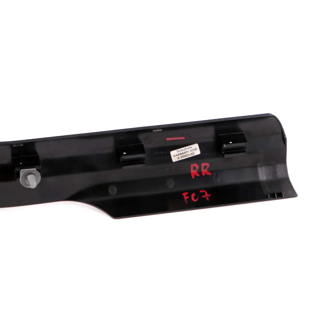 Entrance Door BMW F07 Gran Turismo Rear Right Trim Panel Strip 9138918 to Cover with Part number 9167362 Cover Entrance Door BMW F07 Gran Turismo Rear Right Trim Panel Strip 9138918 - SKU 9167362 - Part number 9167362