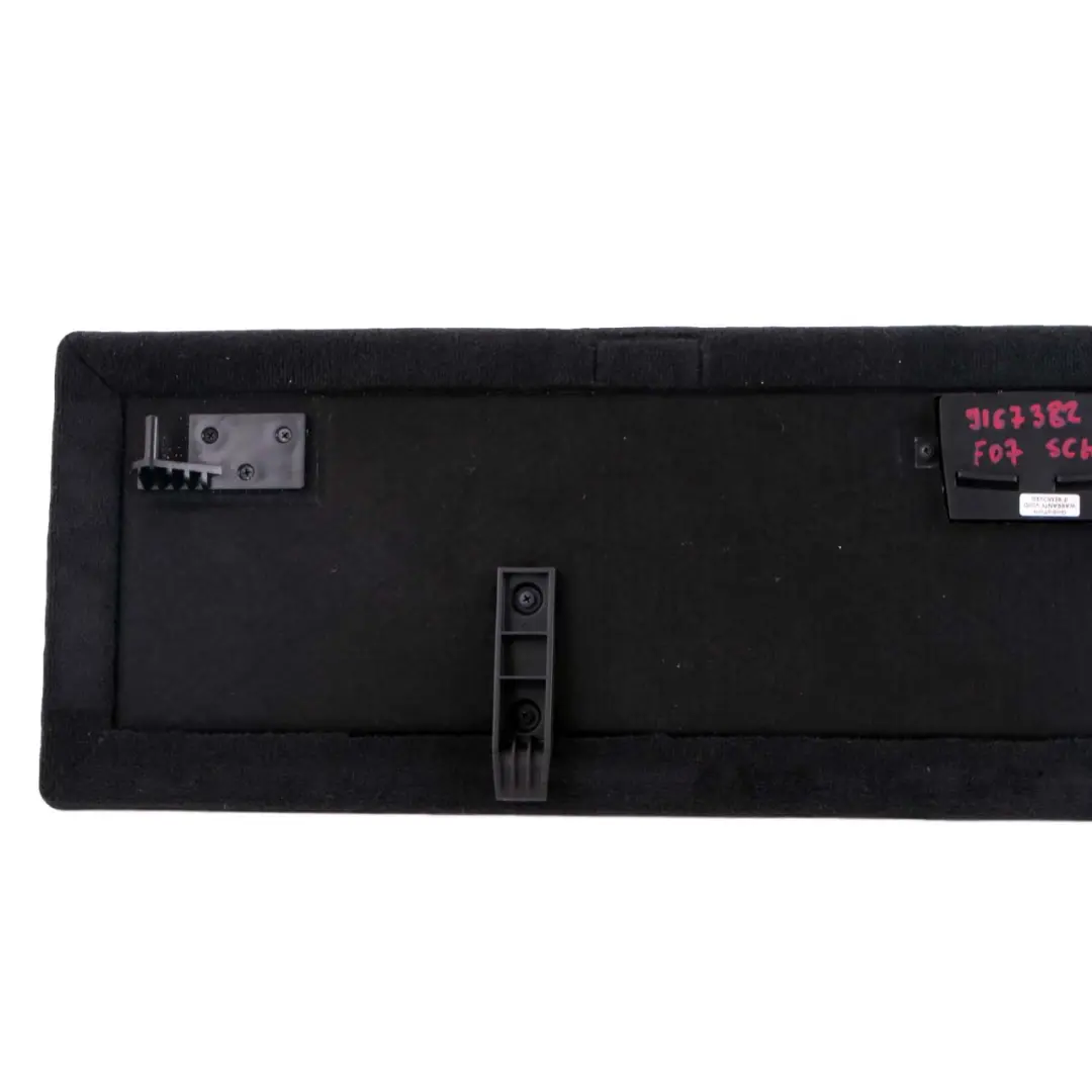 Maletero Suelo Maletero Delantero Tapa Alfombra para BMW F07 GT con número de pieza 9167382 BMW F07 GT Maletero Suelo Maletero Delantero Tapa Alfombra - SKU 9167382 - Número de pieza 9167382