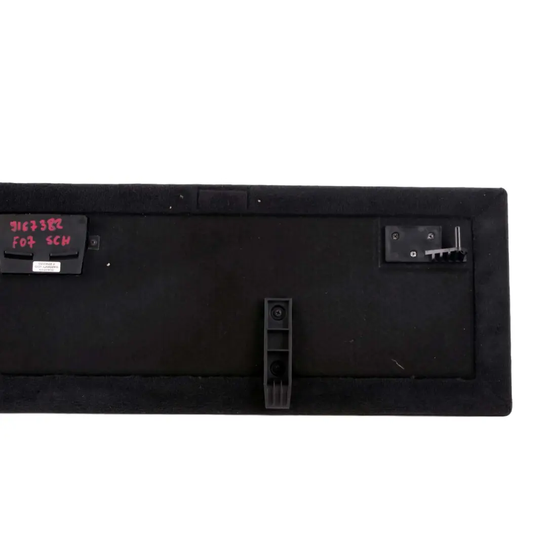 BMW F07 GT Couvercle panneau rangement avant plancher coffre Carpet - SKU 9167382 - Numéro de pièce 9167382