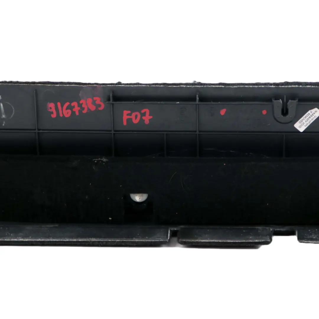 Boot Kofferraum Querträger Abdeckung Trim Schwarz 9164434 für BMW F07 GT mit Teilenummer 9167383 BMW F07 GT Boot Kofferraum Querträger Abdeckung Trim Schwarz 9164434 - SKU 9167383 - Teilenummer 9167383