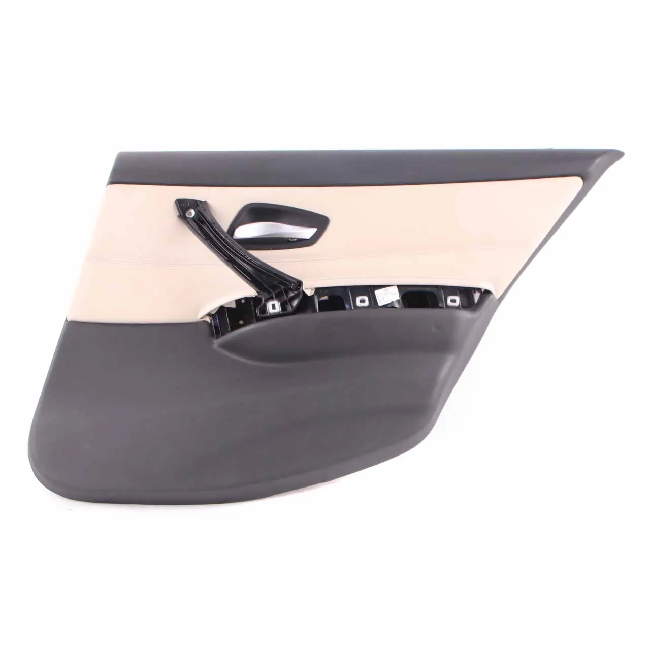 BMW E90 LCI Garniture de Porte Arriere Droite Cuir Dakota Huitre 9167912