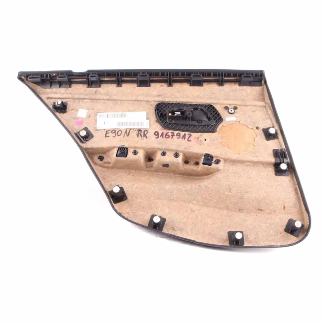 Right Door Card Panel O/S Leather Dakota Oyster to BMW E90 LCI Rear with Part number 9167912 BMW E90 LCI Rear Right Door Card Panel O/S Leather Dakota Oyster - SKU 9167912 - Part number 9167912