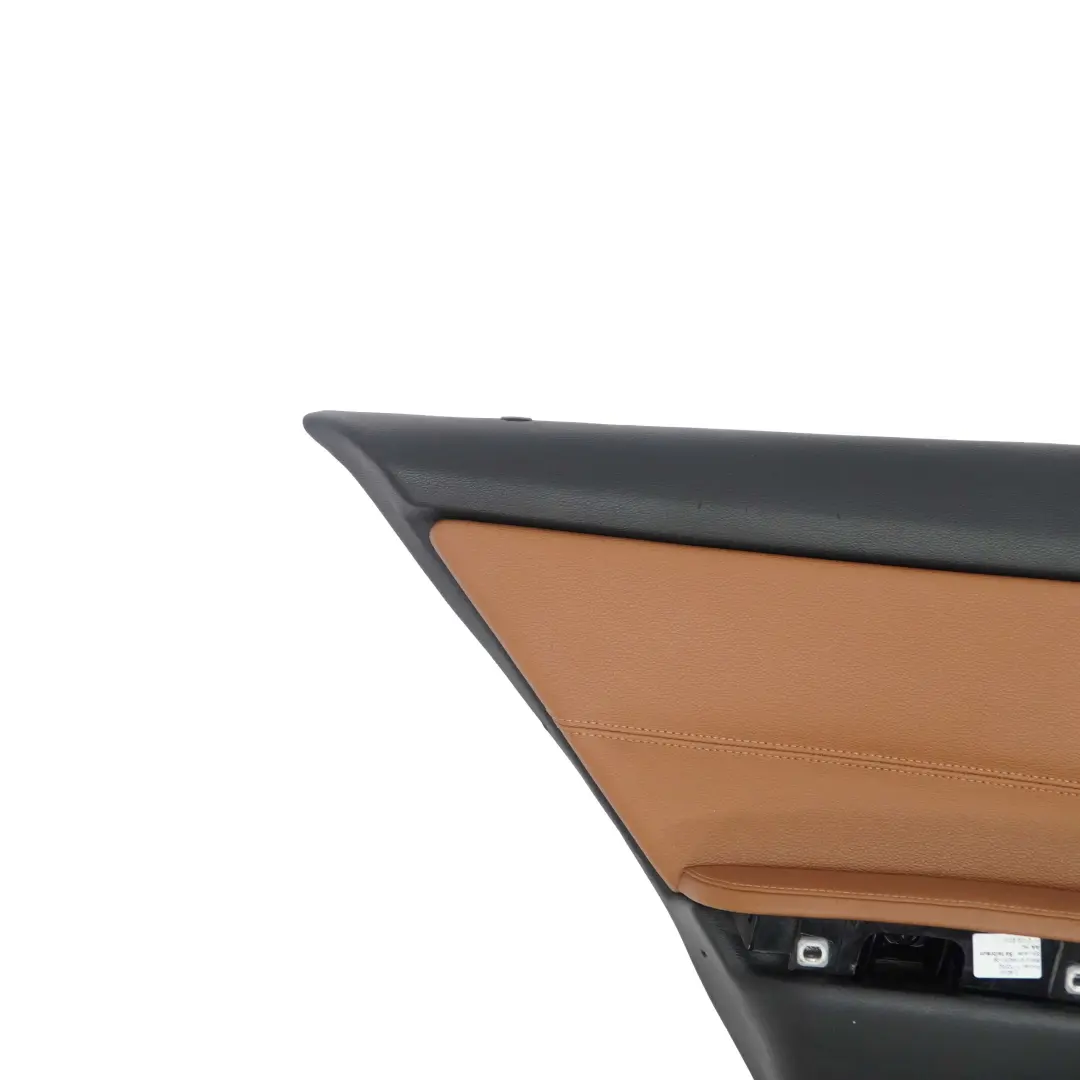 Left Door Card Panel N/S Leather Dakota Saddle Brown to BMW 3 Series E90 LCI Rear with Part number 9167913 BMW 3 Series E90 LCI Rear Left Door Card Panel N/S Leather Dakota Saddle Brown - SKU 9167913 - Part number 9167913