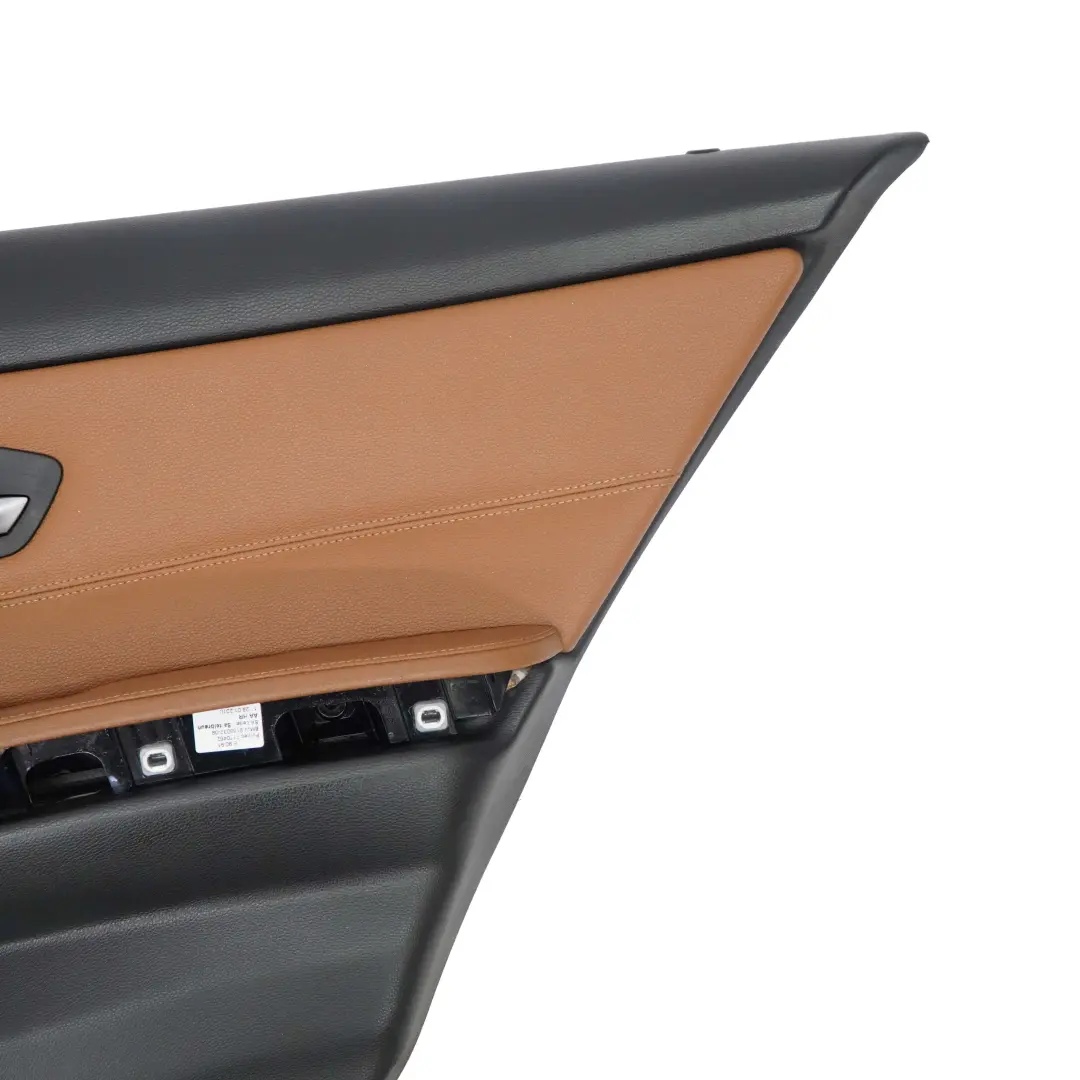 BMW 3 Series E90 LCI Rear Right O/S Door Card Panel Leather Dakota Saddle Brown - SKU 9167914 - Part number 9167914