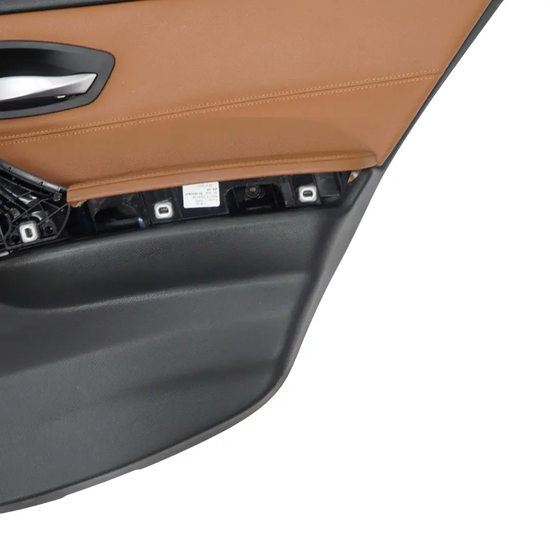 BMW E90 LCI Pannello Porta Posteriore Destro In Pelle Dakota Saddle Brown - SKU 9167914 - Numero di parte 9167914