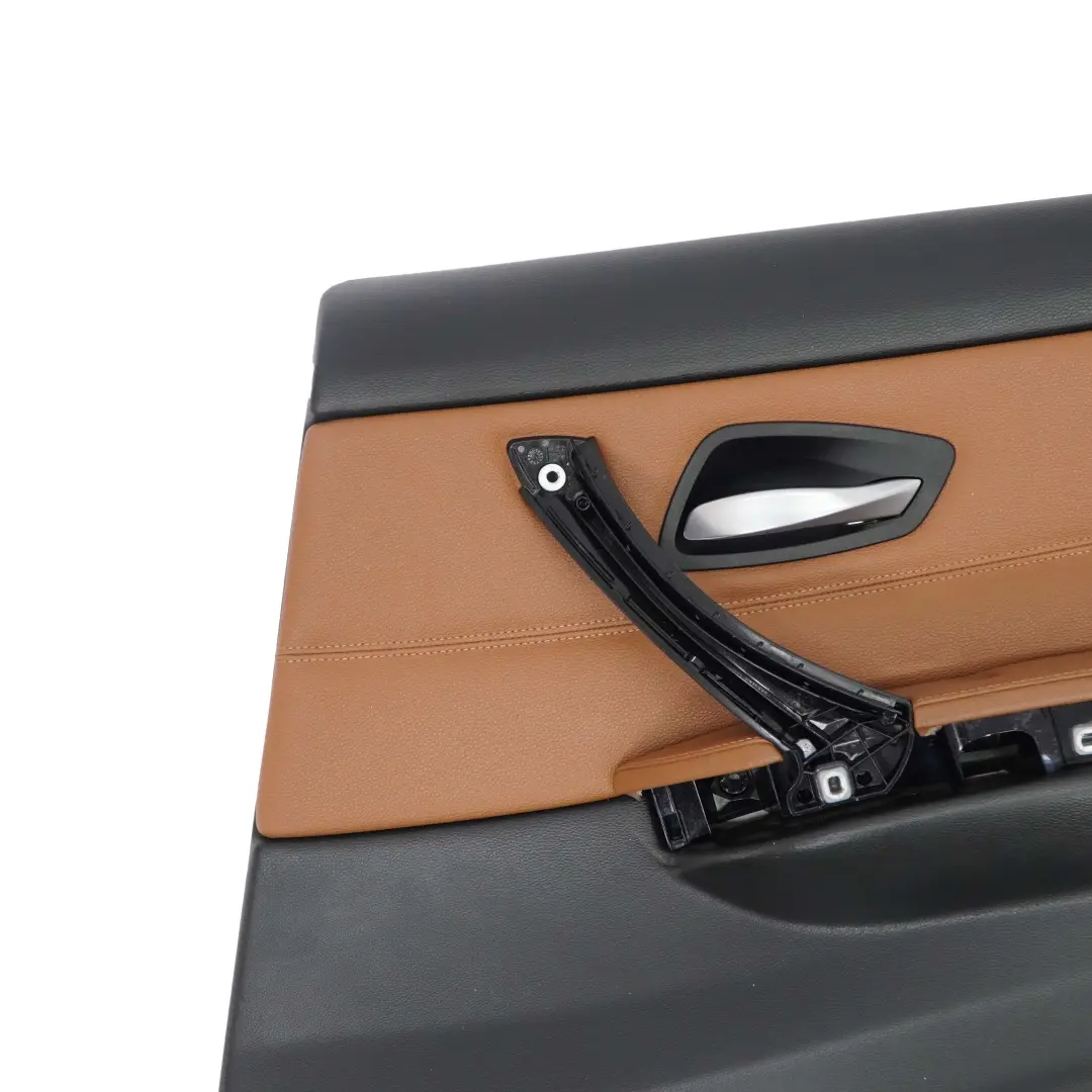 BMW E90 LCI Pannello Porta Posteriore Destro In Pelle Dakota Saddle Brown - SKU 9167914 - Numero di parte 9167914
