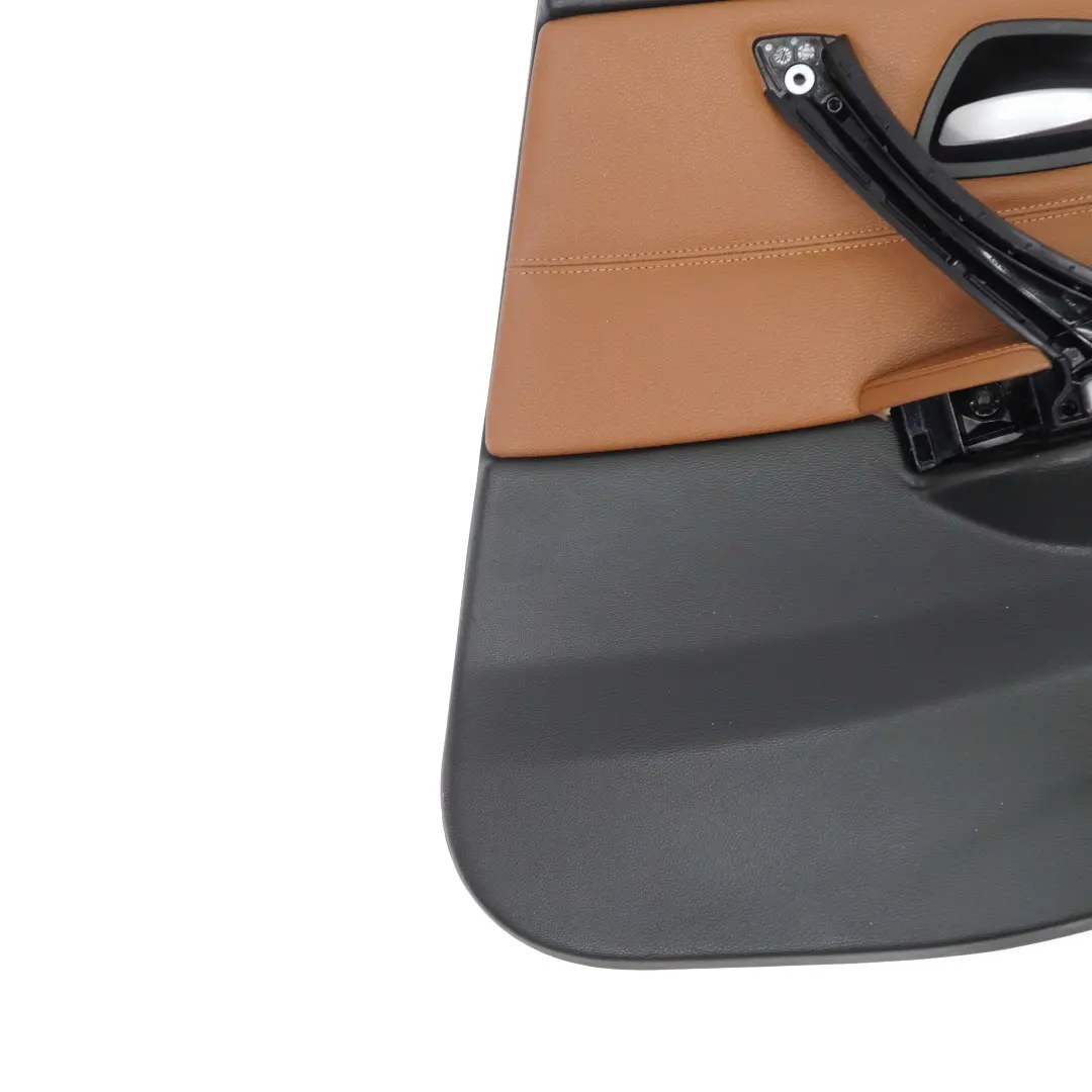 BMW E90 LCI Pannello Porta Posteriore Destro In Pelle Dakota Saddle Brown - SKU 9167914 - Numero di parte 9167914
