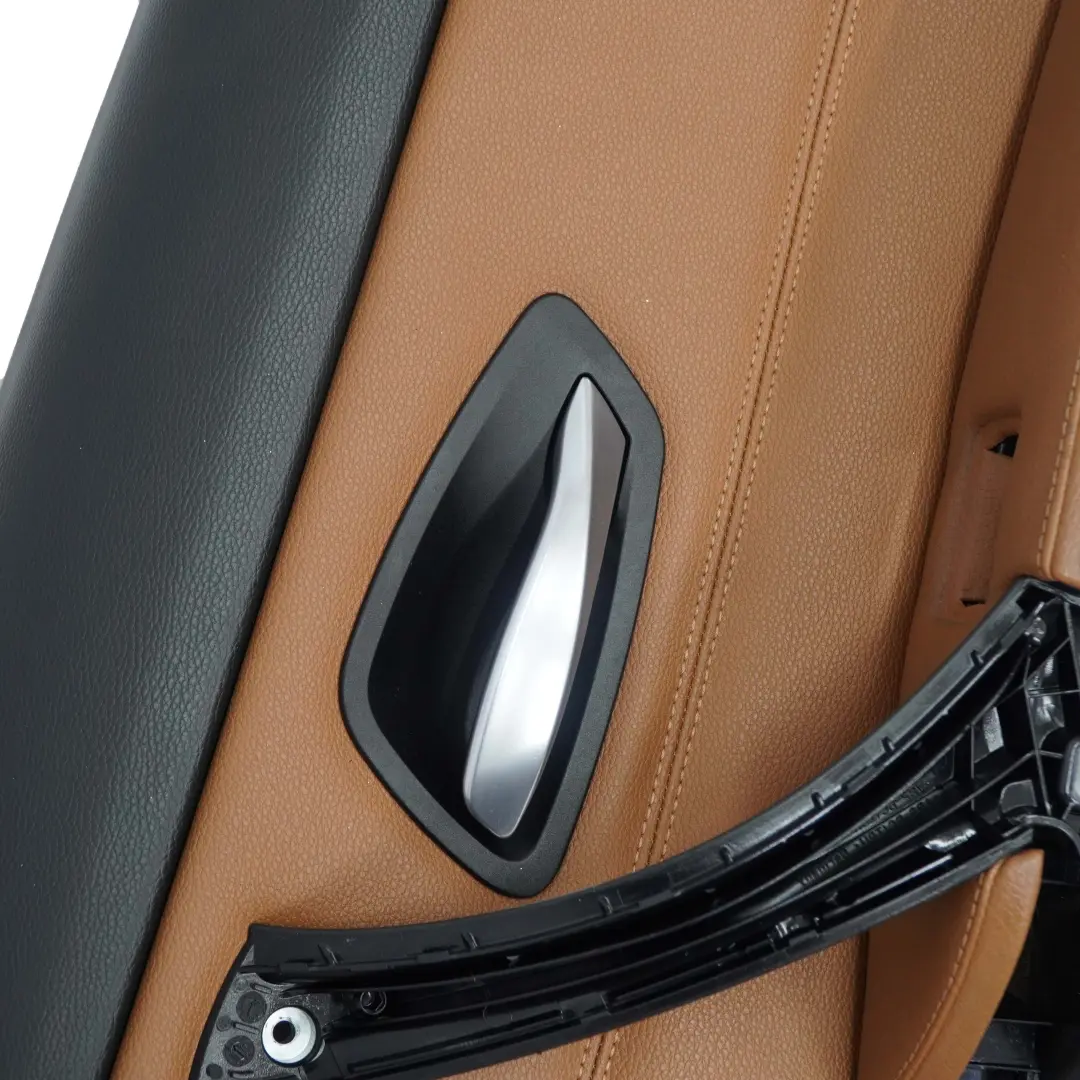 BMW E90 LCI Pannello Porta Posteriore Destro In Pelle Dakota Saddle Brown - SKU 9167914 - Numero di parte 9167914