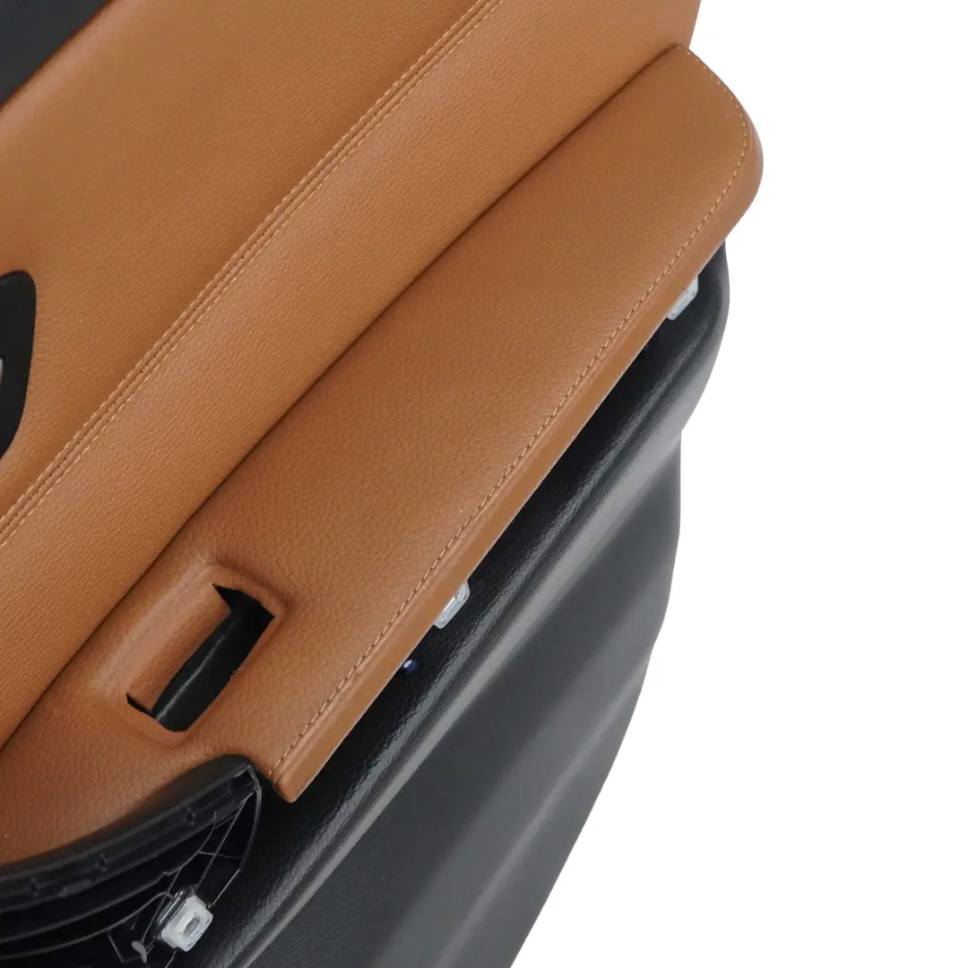 BMW E90 LCI Pannello Porta Posteriore Destro In Pelle Dakota Saddle Brown - SKU 9167914 - Numero di parte 9167914
