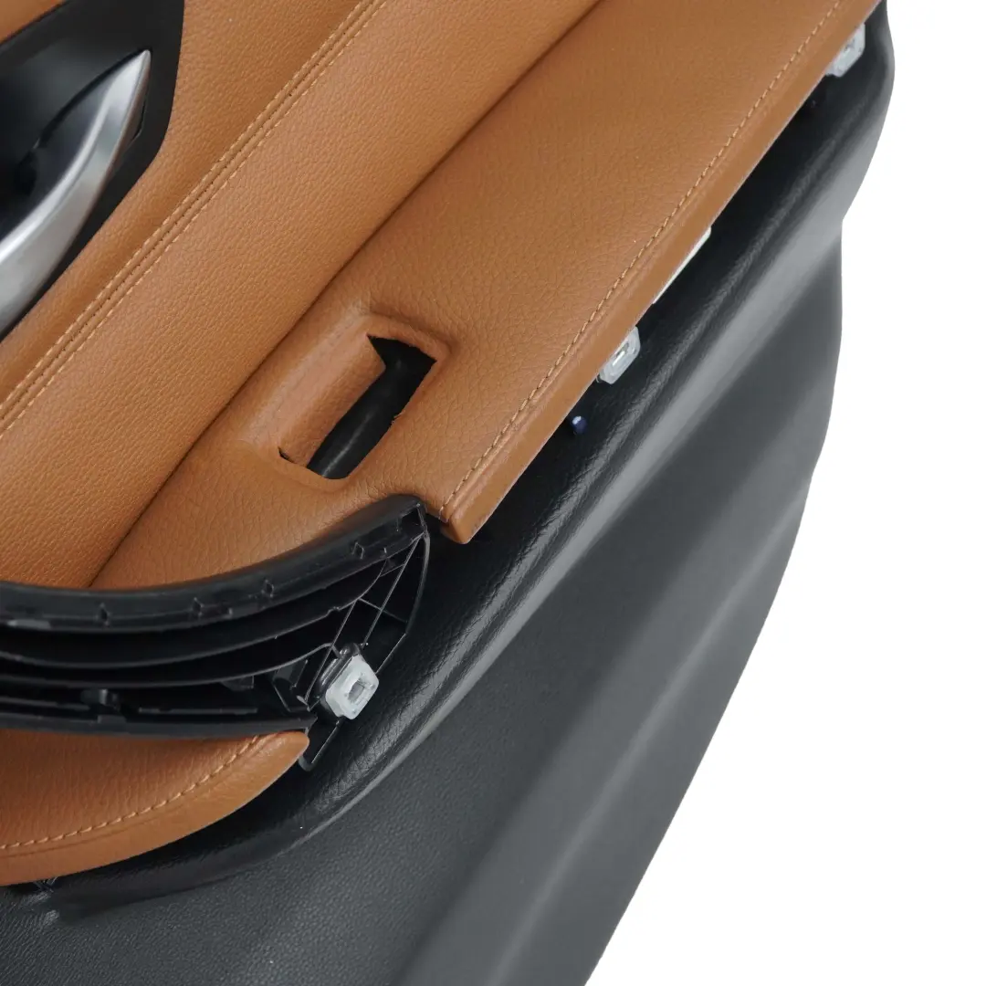 BMW E90 LCI Pannello Porta Posteriore Destro In Pelle Dakota Saddle Brown - SKU 9167914 - Numero di parte 9167914