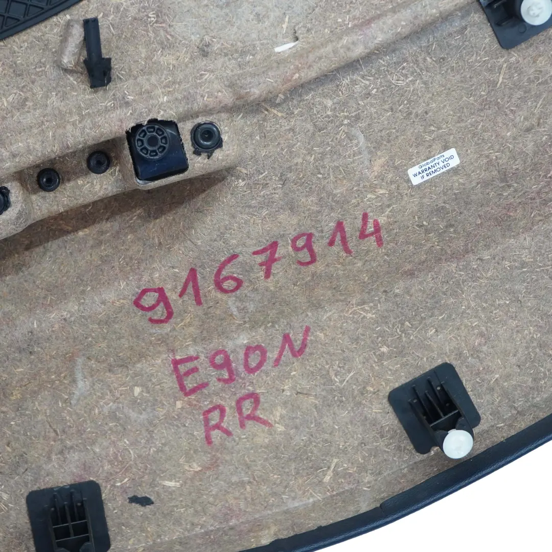 BMW E90 LCI Boczek Drzwi Prawy Tył Skóra Brązowa - SKU 9167914 - Numer Części 9167914