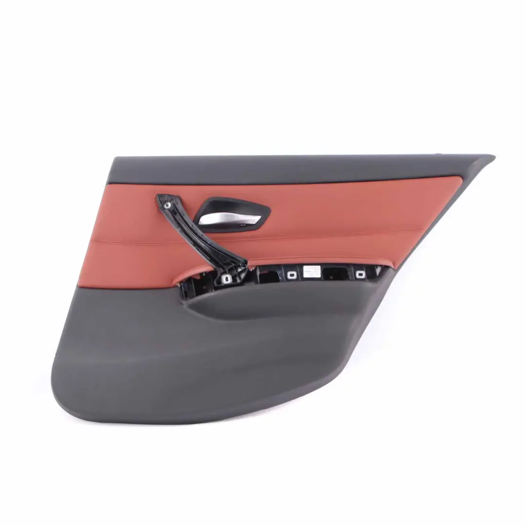 Door Card Rear Right Panel O/S Leather Dakota Red Brown to BMW E90 LCI with Part number 9167916 BMW E90 LCI Door Card Rear Right Panel O/S Leather Dakota Red Brown - SKU 9167916 - Part number 9167916