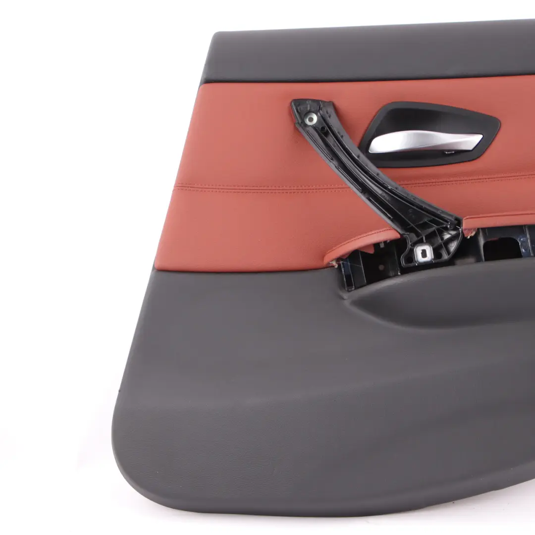 Door Card Rear Right Panel O/S Leather Dakota Red Brown to BMW E90 LCI with Part number 9167916 BMW E90 LCI Door Card Rear Right Panel O/S Leather Dakota Red Brown - SKU 9167916 - Part number 9167916