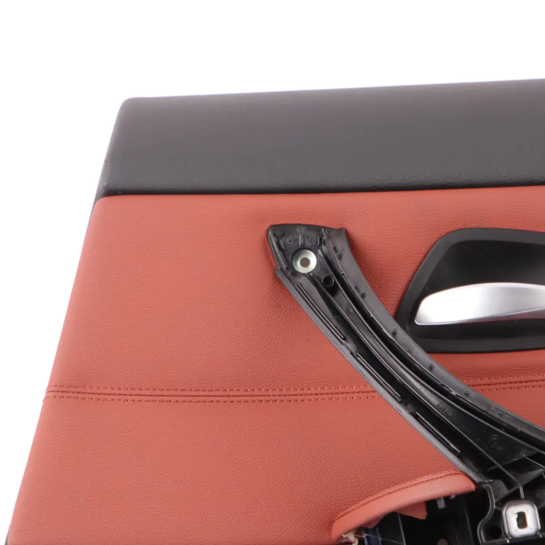BMW E90 LCI Door Card Rear Right Panel O/S Leather Dakota Red Brown - SKU 9167916 - Part number 9167916