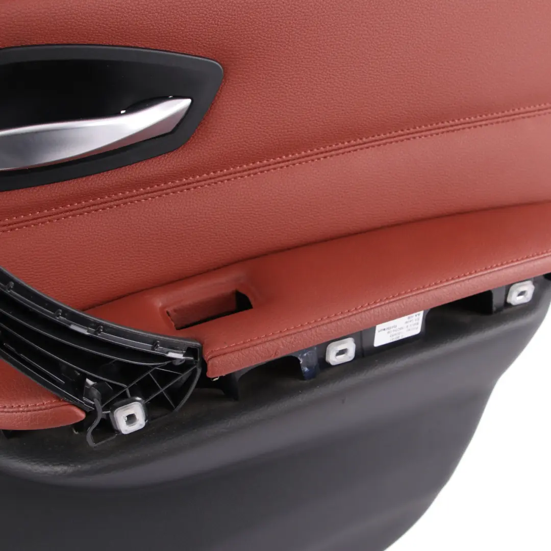 BMW E90 LCI Door Card Rear Right Panel O/S Leather Dakota Red Brown - SKU 9167916 - Part number 9167916