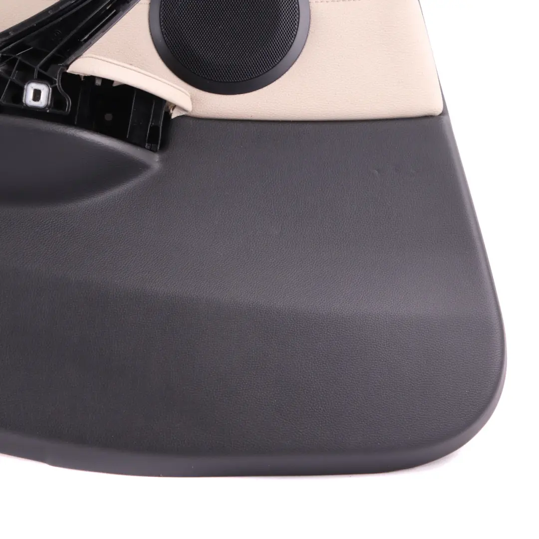 Left N/S Door Card Leather Oyster Trim Panel to BMW E91 LCI Touring Rear with Part number 9167931 BMW E91 LCI Touring Rear Left N/S Door Card Leather Oyster Trim Panel - SKU 9167931 - Part number 9167931