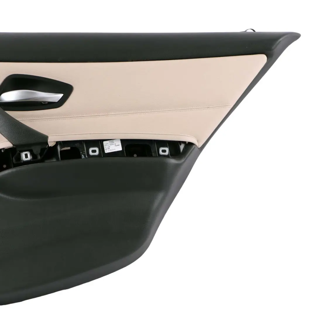 Right Door Card Panel O/S Leather Dakota Oyster to BMW 3 E90 E91 LCI Rear with Part number 9167952 BMW 3 E90 E91 LCI Rear Right Door Card Panel O/S Leather Dakota Oyster - SKU 9167952 - Part number 9167952