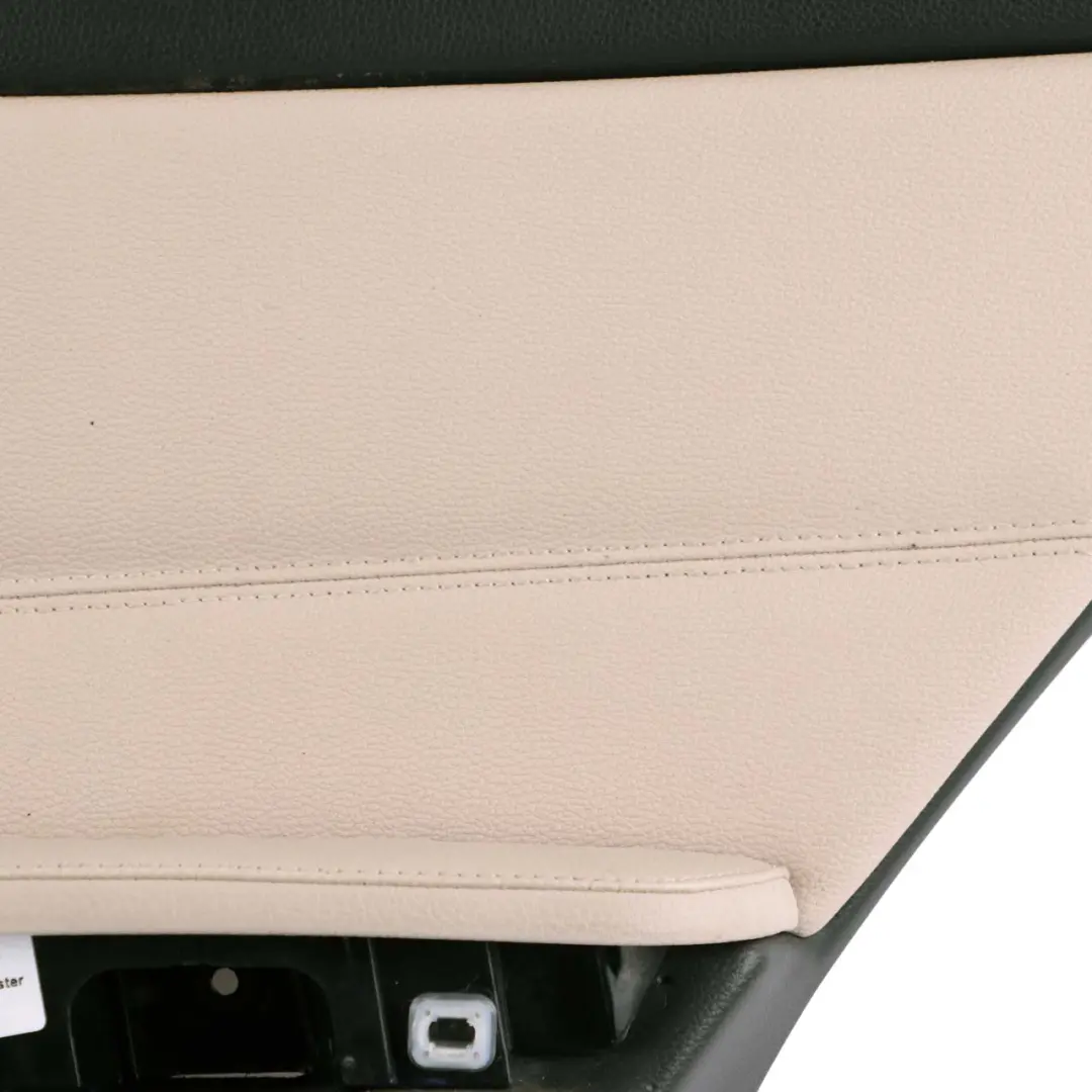 Right Door Card Panel O/S Leather Dakota Oyster to BMW 3 E90 E91 LCI Rear with Part number 9167952 BMW 3 E90 E91 LCI Rear Right Door Card Panel O/S Leather Dakota Oyster - SKU 9167952 - Part number 9167952