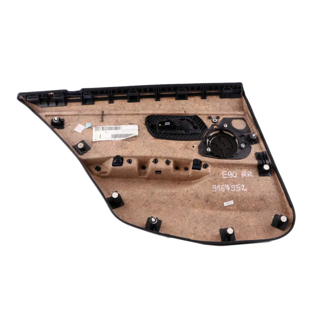 BMW 3 E90 E91 LCI Rear Right Door Card Panel O/S Leather Dakota Oyster - SKU 9167952 - Part number 9167952