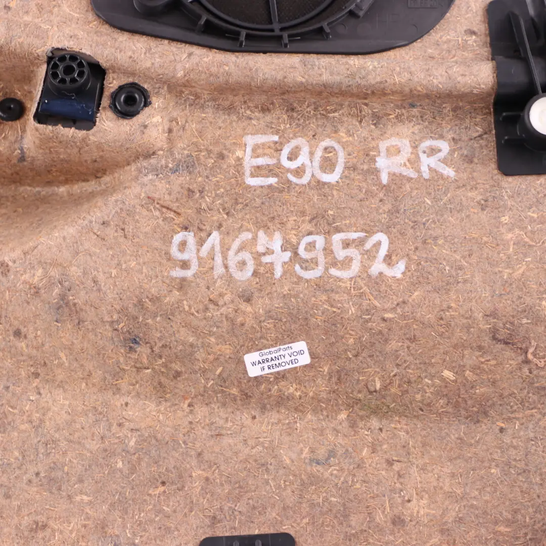 BMW 3 E90 E91 LCI Rear Right Door Card Panel O/S Leather Dakota Oyster - SKU 9167952 - Part number 9167952