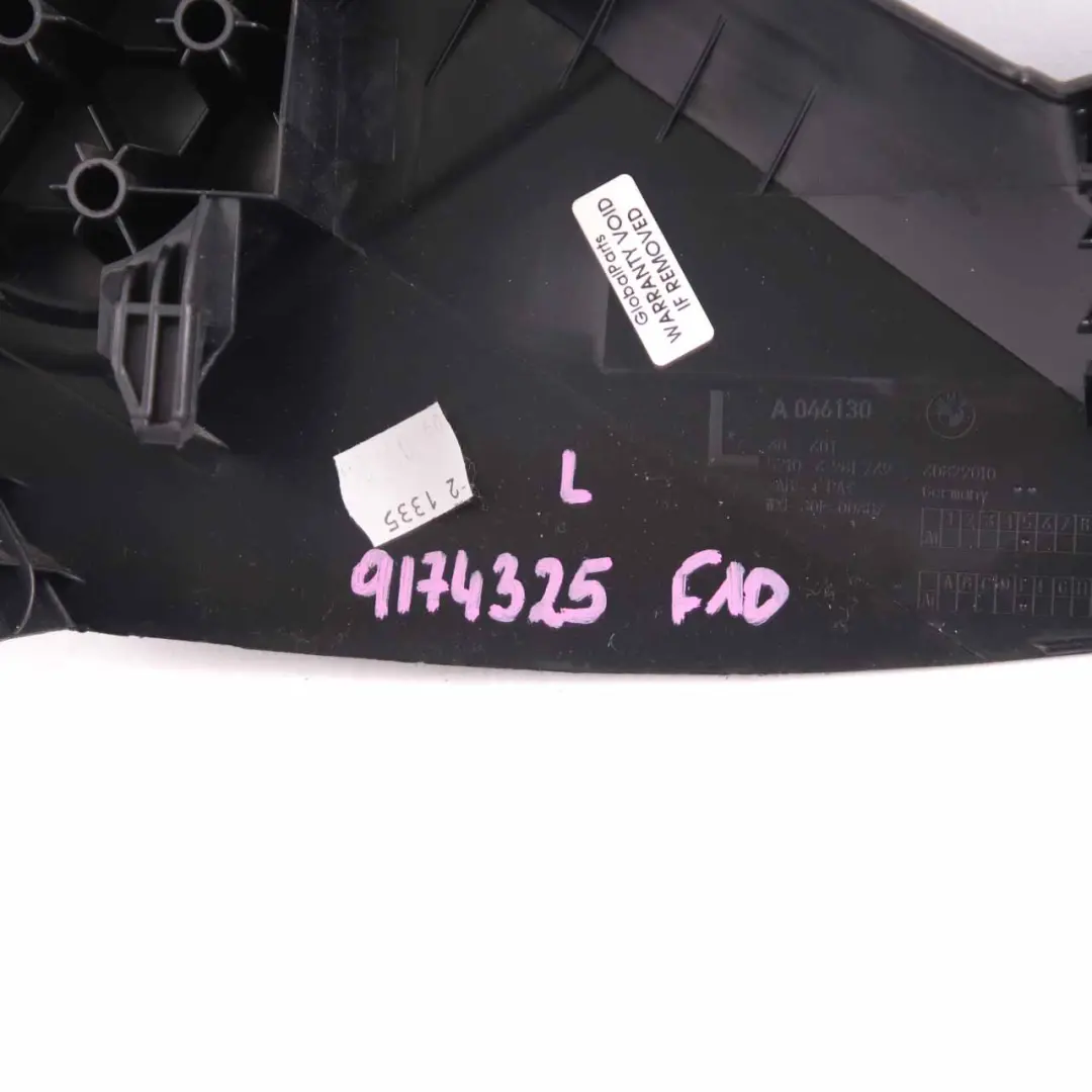 Front Seat Cover BMW F07 F10 F11 Trim Outer Left N/S Panelling Black to with Part number 7236859 Front Seat Cover BMW F07 F10 F11 Trim Outer Left N/S Panelling Black - SKU 7236859-1 - Part number 7236859