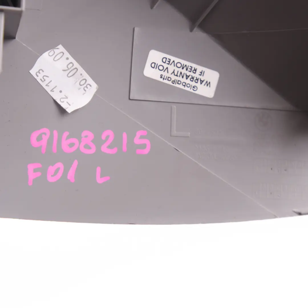Trim Cover BMW F01 F02 F10 F11 Panel Left N/S Outer Everest Grey 6981769 Seat - SKU 9168215 - Part number 9168215